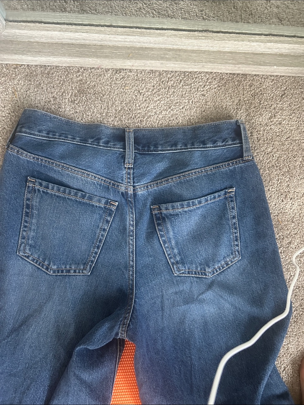 Old Navy drape denim, midrise, baggy, wide leg culottes size 2 - Picture 3 of 4